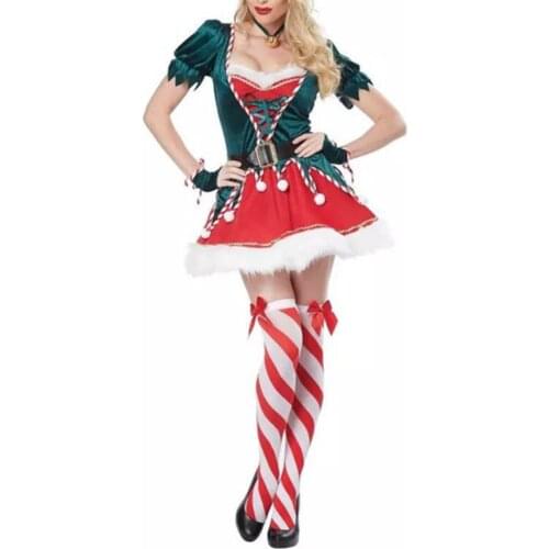 Cosplay Christmas Milk Shreds Adult Tree Green Costume Party Stage