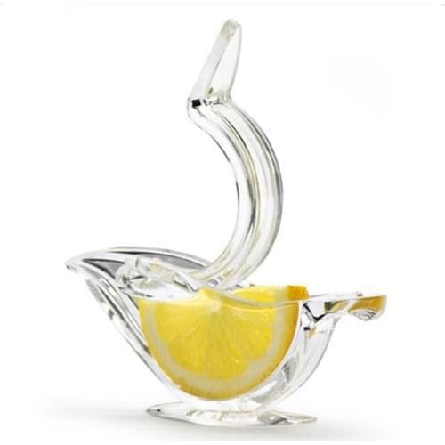 2021 Swan Shape Acrylic Lemon Juicer Lemon Squeezer-lemon Squeezer Clear Manual Transparent Lemon Processing Tool New