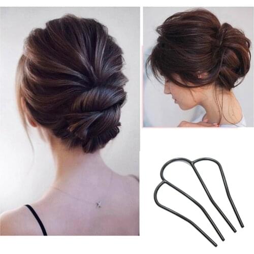Hairpin U-shaped Clip Stick Bun Maker Girls DIY Hair Twist Styling Tool Hair Band Hairstyle Accessories Women