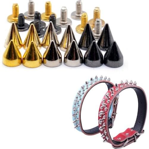 20pcs 7*10mm punk rock studs and spikes for clothes metal bullet rivets for Mobile phone fashion accessory Garment Rivets