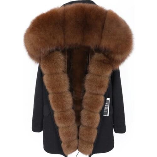 7XL Waterproof Winter Coat Long Parka Women Luxury Real Fur Coat Fox Fur Collar Parka Thick Warm Plus Size Jacket Streetwear