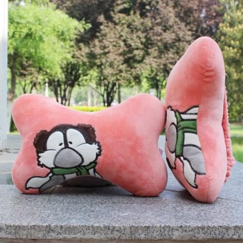 Car Headrest Supplies Neck Auto Safety Pillow car seat covers pillow headrest,comfortable Soft Plush Car headrest pillow 2PCS