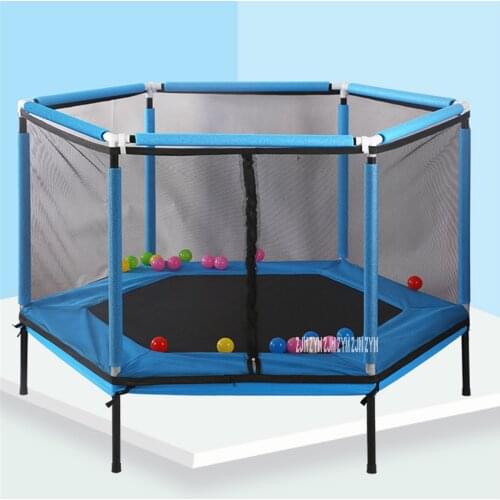 2566 Household Jumping Bounce Bed Protecting Net Equipped Indoor Childrens Trampoline Bouncing Bed Interactive Games Fitness