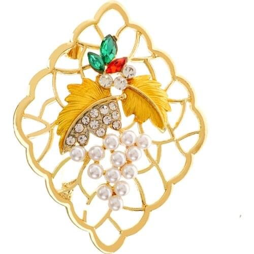 CINDY XIANG Gold Brooches For Clothes