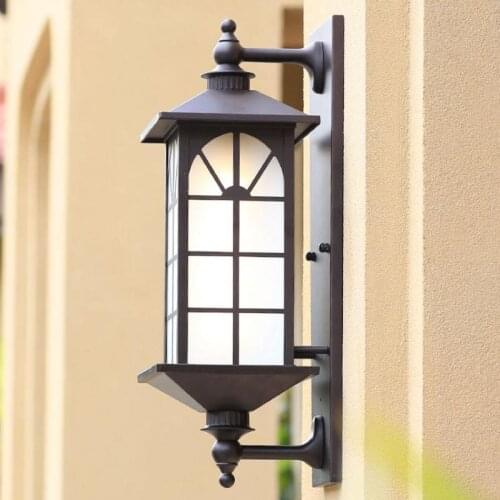 Decor Vintage iron Wall Lamp Garden Outdoor lighting porch Lights E27 LED Wall Sconce street Landscape Light External lighting