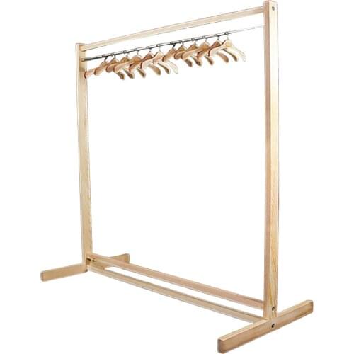 Dollhouse Wooden Doll Hanging Shelf with Hangers Set for 1/3 BJD Dolls