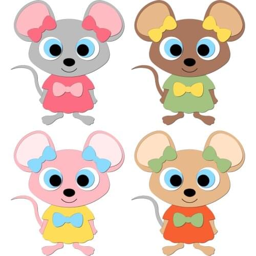 New Mouse Wooden Dies Cutting Dies Scrapbooking /Multiple Sizes /V-8388