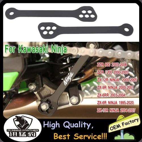 FOR Kawasaki Ninja ZX6R 1995-2020 2000 2001 2002 2003 2004 2005 ZX-6R ZX-7R ZX-9R ZX-10R ZX-12R Steel Adjustable Lowering Links