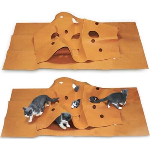 JOYLIVE New Creative Pet Mat Cat Dog Cushion Felt Cloth Pet Play Mat Cat Agility Training Mat Cat Toy Bite Pad