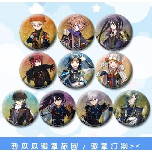 58mm Cool Brooch Touken Ranbu Online Hirano Toushirou Midare Toushirou Acrylic Badges Pins