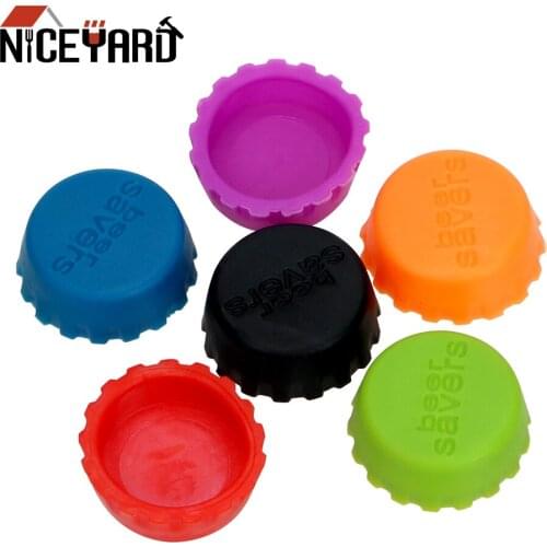 NICEYARD Bottle Cover 6Pcs/Set Preservative Cover 3cm Vinegar Soy Corktail Lid Wine Stopper Silicone Beer Bottle Cap