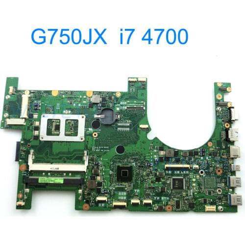 New G750JX With i7-4700HQ CPU 2D LCD Connector Motherboard for ASUS G750J G750JX G750JW Laptop Mainboard Rev 2.1