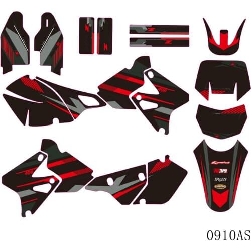 Full Graphics Decals Stickers Motorcycle Background Custom Number Name 3M For SUZUKI DRZ400 SM S E DRZ 400 SM S E 2000-2012