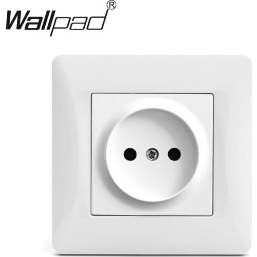 Russia Socket Wallpad White High Quality Plastic Panel 110-250V 16A EU Russia Socket Power Supply Wall Socket with Claws