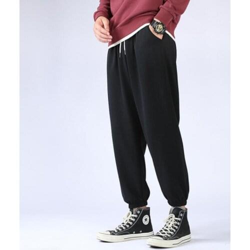 2021 New Spring Men Cotton Joggers Casual Pants Fitness Sportswear Sweatpants