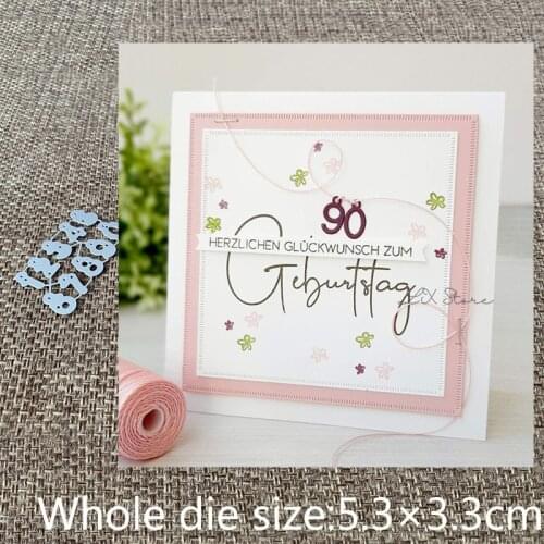 New Design Craft Metal stencil mold Cutting Dies 10pcs numbers Ornaments scrapbook die cuts Album Paper Card Craft Embossing