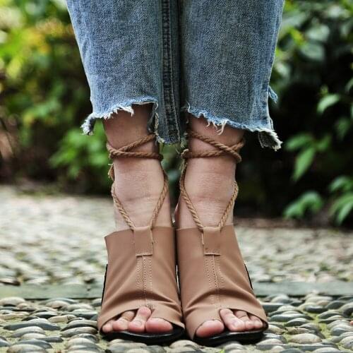 Shoes Women Ankle Strap Sandals Comfy Flat Sole Sandal For Women Shoes Sandalias Mujer Summer Chaussures Femme Slipper Dual Use