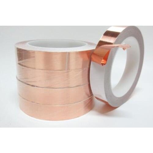 Single Sided Conduct Copper Foil Tape EMI Mask Electromagnetic Shielding single side conductive copper foil tape