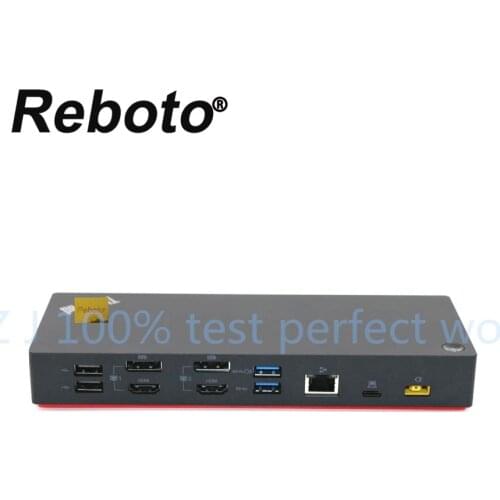 Original Used For ThinkPad Hybrid USB-C with USB-A Dock FRU 03X7469 TP Hybrid UBS-C Dock DOCKING STATIONS DUD9011D1