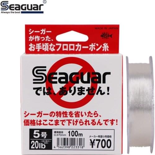 SEAGUAR White LABEL Original fishing line 4LB-20LB 100% FLUOROCARBON Fishing Lines 100M