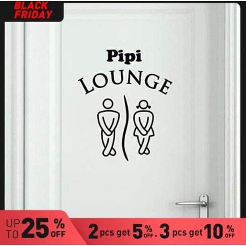 Custom WC Wall Sticker Home Decoration Accessories Decor Living Room Bedroom Removable Decal Creative Stickers