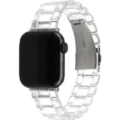 Transparent Bracelet For Apple Watch Band 38mm 40mm 42mm 44mm Resin Watchbands Apple iWatch Strap Series 1 2 3 4 5