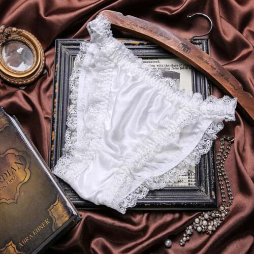 Woman Sexy Silk Panties Womens Seamless Satin Panties Briefs Underpants Panties Plus Size Ladies Knickers Brief Underwear