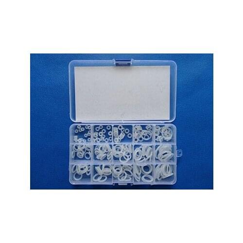 225pcs Combination package "O" ring seal type WHITE gasket / seal / oil resistant VMQ O-ring