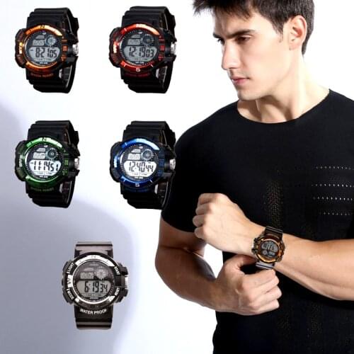 Waterproof Luxury Fitness Watches Mens Digital Led Watch Fashion Chronos Countdown Date Sport Outdoor Electronic Watch