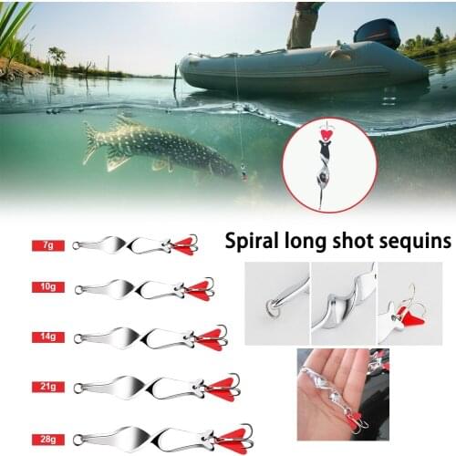 1PCS 7g 10g 14g 21g 28g Rotating Spinner Fishing Lure Metal Spoon Hard Baits For Trout Pike Pesca Peche Treble Hook Tackle