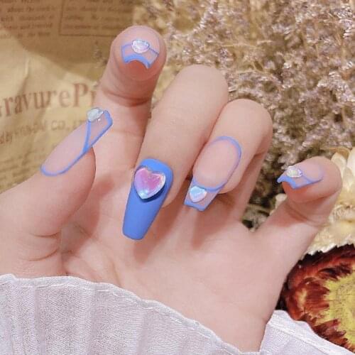 20-pcs size mixed Candy Love Crystal Diamond Heart Glass Symphony Shining Mocha Macaron New Nail Decoration