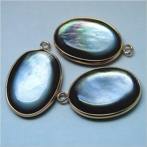 3pcs nature black lips shell pendants natural shell beads saltwater shell mother of pearl with good quality 20x25mm