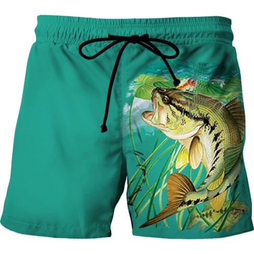 3D Beach Short 2021 Summer Quality Mens Casual Shorts 3D Printing Fishing Harajuku Figure Beach Pants Quick-drying Sports Pants