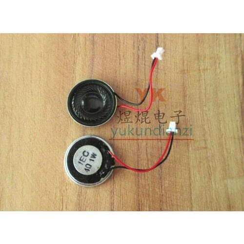 4R 4 ohm 4Ω 1W waterproof speaker with cord and plug Diameter 23MM height 5MM line length 38MM plug 1.0