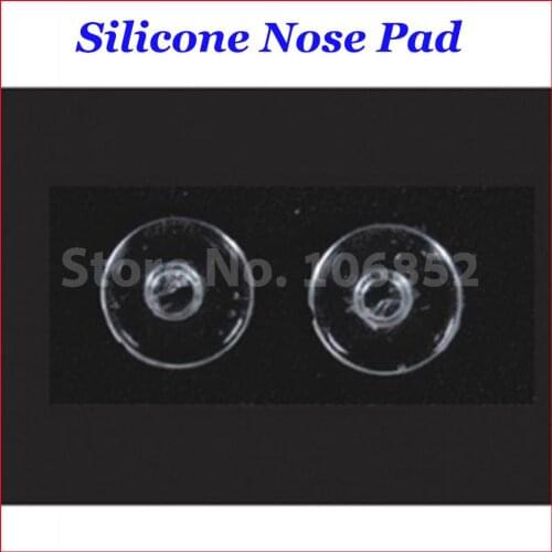 500pieces=250pairs Round type push-in Silicone nose pads size 7/9/11mm optional