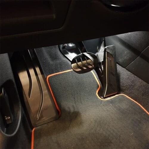 Car Pedal For BMW X1 X2 F48 F39 F45 F46 F40 LHD Footrest Pedal Pad Cover 216i 218i 220i 216d 218d 220d Active Gran Tourer