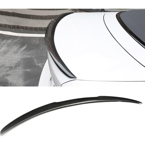 Car Accessories Carbon Fiber Rear Spoiler Tail Wing Trunk Trim Diffuser Cover Sticker Decoration for BMW 2 Series F22 2014-2019