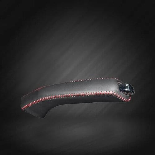 Car Hand Brake Covers Top Layer Leather Case for Buick EXCELLE 2015 Handbrake Grips Cover Auto Genuine Leather Handbrake