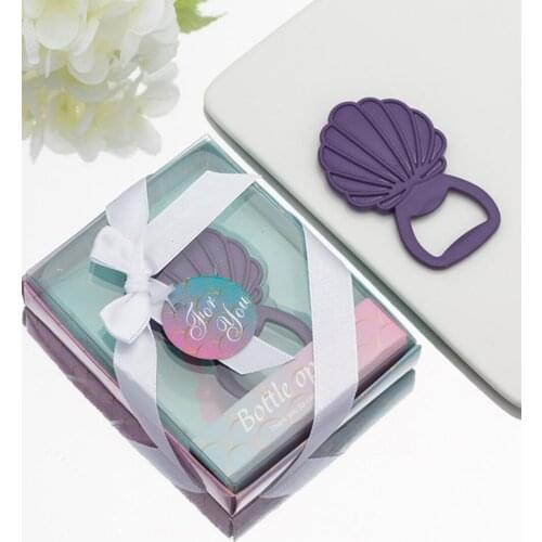 Free Shipping 20pcs/lot Party favors Pulm Beach Shell bottle opener