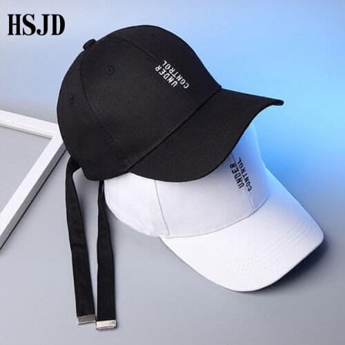 2018 New Summer Long Strap Belt Letter Embroidery Baseball Cap Brand Street Fashion Snapback Hats Women Men Adjustable Caps