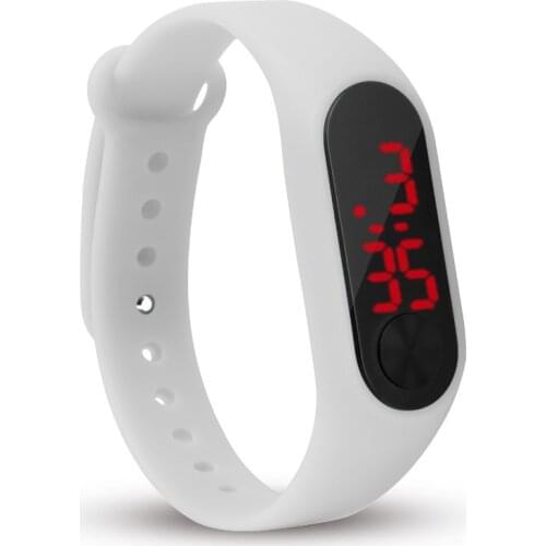Fashion Sports Digital Bracelet Watch for Kids Children Led Display Watches Silicone Strap Teen Boys Girls Wristwatches Unisex