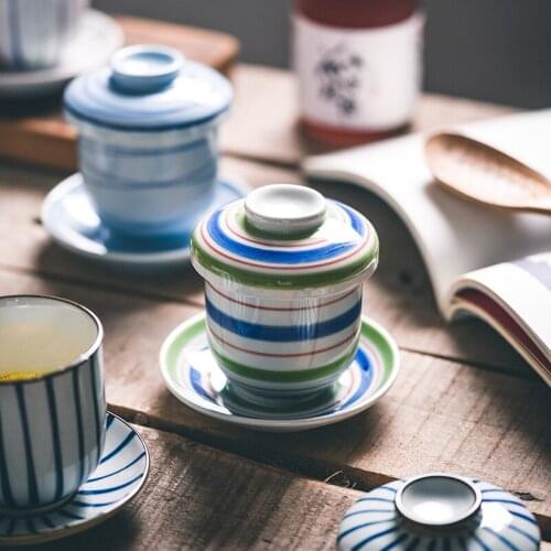 CHANSHOVA Ceramic teacup and saucer set soup bowl with lid ice 3-piece set cream bowl cake saucer China Porcelain Tableware H669