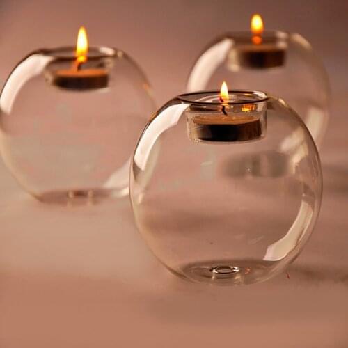 Classic Crystal Glass Candle Holder Table Candlestick Romantic Wedding Bar Party Dinner Home Decor
