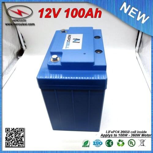 LiFePO4 12V 100Ah Lithium iron Phosphate battery Pack / Lipo UPS Battery with 30A BMS 3.2V 3.3Ah cell FREE SHIPPING