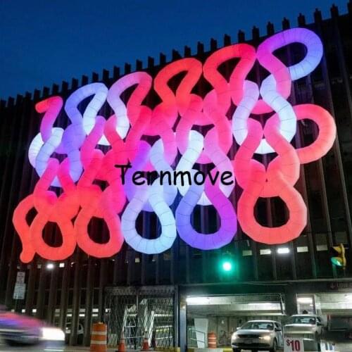 Inflatable led archway large outdoor christmas light arch for party event led light light up inflatable airgate for decorarion