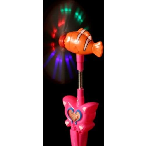 New Wind Spinner Glitter Glow Windmill Flash Light Luminous Music Toys Electronic Kids Toy Children Night Party Decoration Wheel