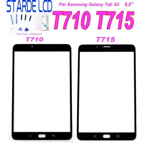 New T710 Front Screen For Samsung Galaxy Tablet PC Tab S2 SM-T710 T710 T715 SM-T715 Touch Panel Glass Digitizer Replacement