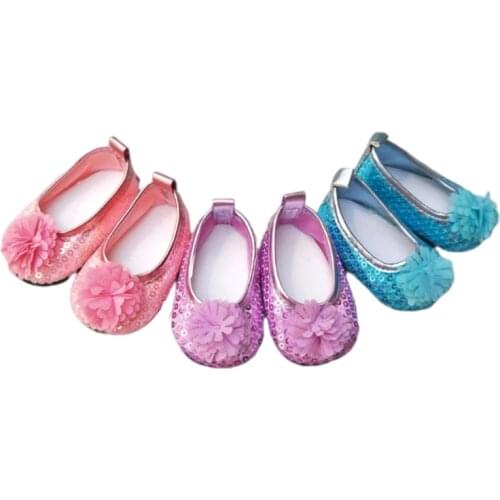 Fits for New Born Baby Doll Shoes for 18 Inch Girl Doll Shoes Mini Shoes