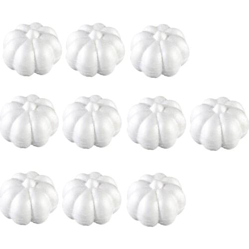 White Halloween Props Pumpkin Polystyrene Styrofoam Foam Shapes