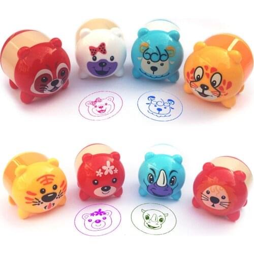 Cartoon Animals Stamps Children Toy Kids Seal For Scrapbooking Stamper DIY Cartoon Stamper Toys L0229